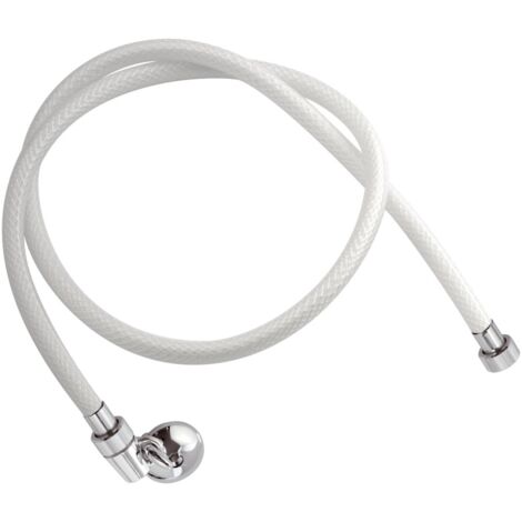 Flessibile doccia retinato bianco cm 120