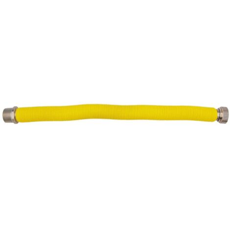 Flessibile estensibile ø 1/2" MF - 130 ÷ 220 mm per allacciamento caldaia gas rivestito in polietilene giallo - A NORMA UNI EN 11353 00000016186