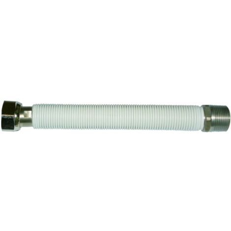 Flessibile estensibile ø 1/2" MF - 220 ÷ 420 mm per allacciamento acqua - caldaia con rivestimento bianco 00000016107