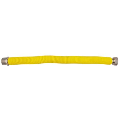 Flessibile estensibile ø 1" MF - 220 ÷ 420 mm per allacciamento caldaia gas rivestito in polietilene giallo 00000016141