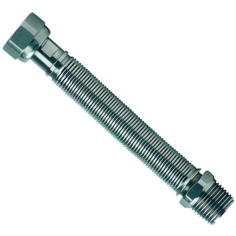 FLESSIBILE ESTENSIBILE PER ACQUA ACCIAIO INOX - MF 3/4" - ø DN 20 - mm.200/400 -