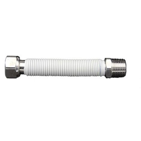 FLESSIBILE ESTENSIBILE RIVESTITO PER ALLACCIAMENTO ACQUA CALDAIE A GAS mm 130/220 20-3/4x3/4