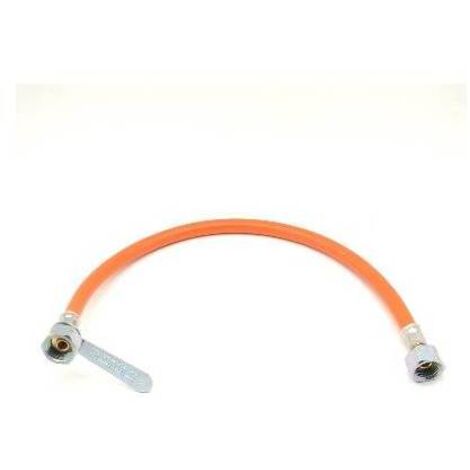 FLESSIBILE GAS FF IN GOMMA CON CHIAVETTA cm 100
