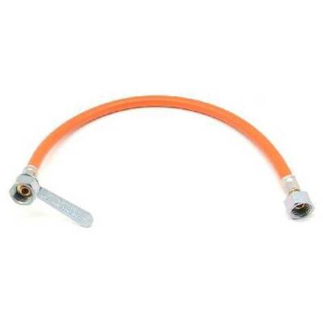 FLESSIBILE GAS FF IN GOMMA CON CHIAVETTA cm 200