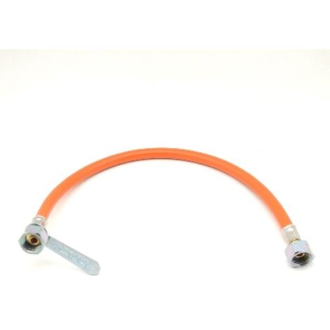 FLESSIBILE GAS FF IN GOMMA CON CHIAVETTA cm 70