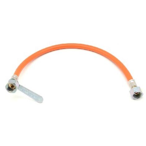 FLESSIBILE GAS FF IN GOMMA CON CHIAVETTA cm 70
