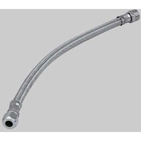 FLESSIBILE INOX CON BICONO MASCHIO - cm 40 M 1/2 x bicono 10