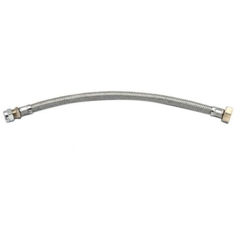 FLESSIBILE INOX DN. 10 CALOTTA + BICONO Calotta F 3/8 cm 35