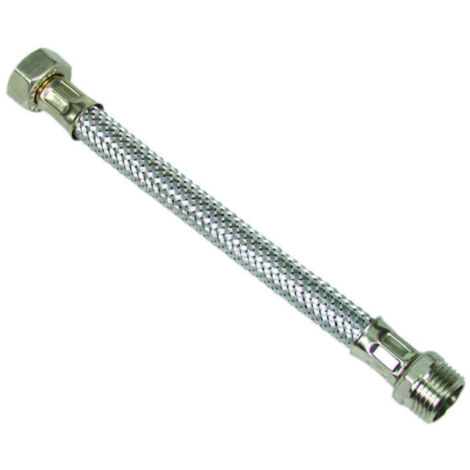 Flessibile Inox M1/2 - F1/2 - M 1/2" F 1/2" cm.25 - 10 pz