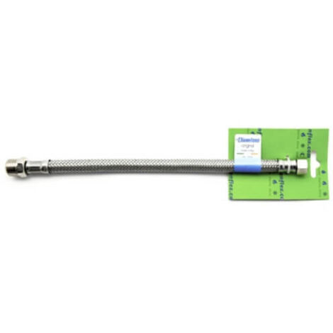 FLESSIBILE INOX MODELLO NORMALE  CM. 30 S-BRICO MF 3/8 x 3/8 FAIDF