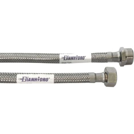 FLESSIBILE INOX MODELLO NORMALE  CM. 40 FF 1/2 x 3/8
