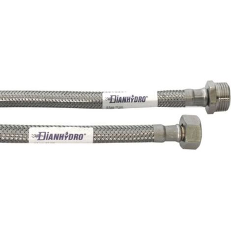 FLESSIBILE INOX MODELLO NORMALE  CM. 50 FF 1/2 x 1/2