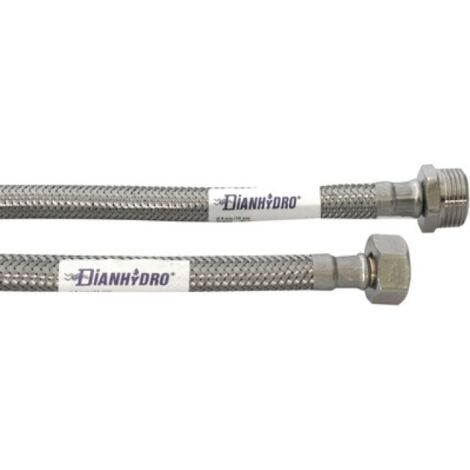 FLESSIBILE INOX MODELLO NORMALE  CM. 60 MF 1/2 x 1/2