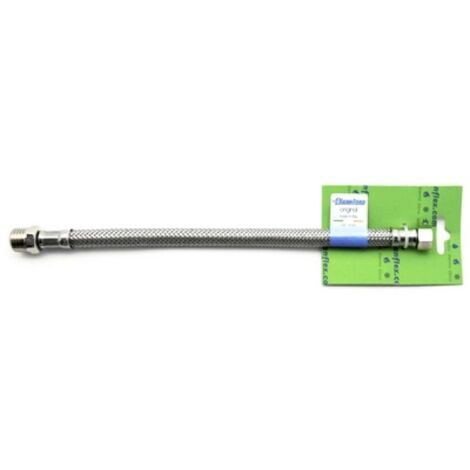 FLESSIBILE INOX MODELLO NORMALE  CM. 60 S-BRICO MF 1/2 x 1/2