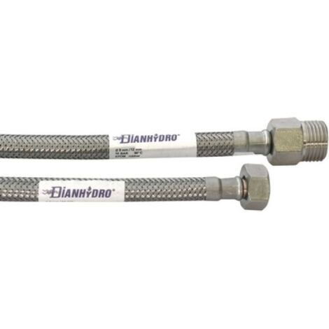 FLESSIBILE INOX MODELLO PROLUNGATO  CM. 30 MF 1/2 x 1/2