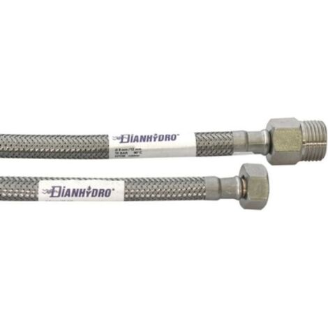 FLESSIBILE INOX MODELLO PROLUNGATO  CM. 35 MF 1/2 x 1/2