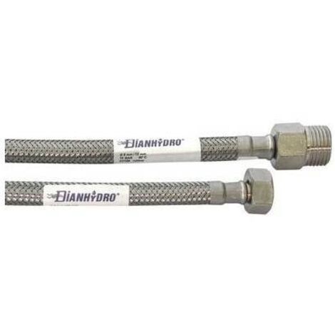 FLESSIBILE INOX MODELLO PROLUNGATO CM. 40 MF 3/8 x 1/2