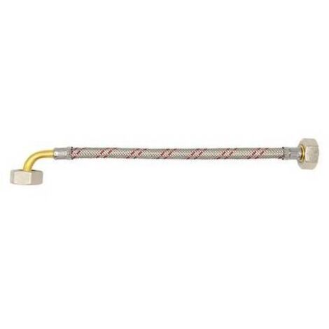 FLESSIBILE INOX PER ELETTRODOMESTICI DN 10 CON CURVA cm 150 FF 3/4x3/4