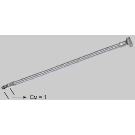 FLESSIBILE INOX PER MONOCOMANDO CORTO - F 1/2 x M10 cm 70