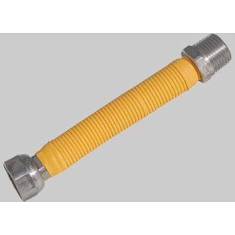 FLESSIBILE INOX RIVESTITO PER GAS MF - 3/4 300 - 600 mm