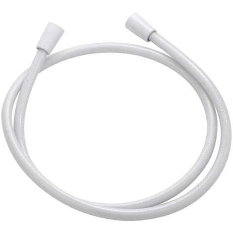 Flessibile laccio doccia in PVC bianco antitorsione 150 cm