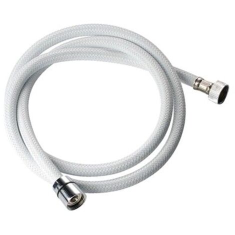 Flessibile per doccia in nylon bianco cm 150