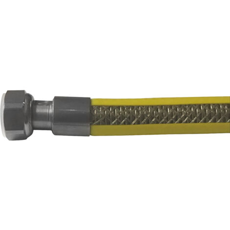 FLESSIBILE PER GAS RIVESTITO IN PVC Attacco 1/2 F x 1/2 F cm. 150