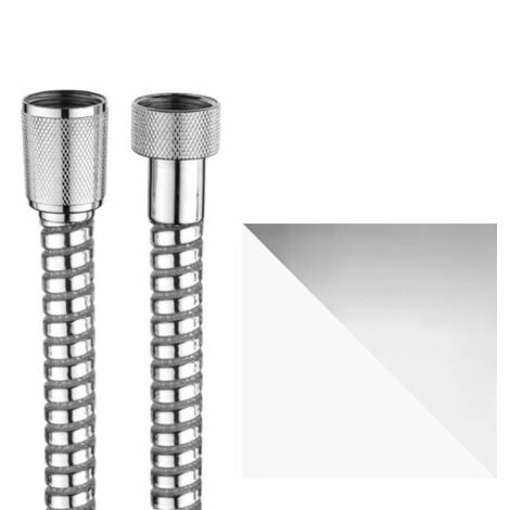 Flessibile Stretch-flex per doccia 1/2" x 1/2" FF conico, Bianco-cromo, L. cm. 150 A00101C00113021