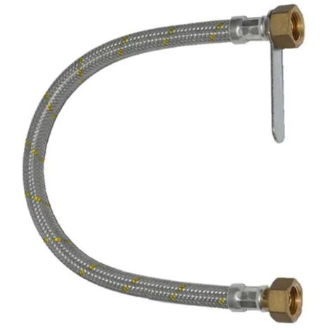 Flessibile trecciato con rivestimento in gomma per centraline gas -70 cm