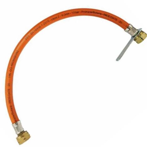 FLESSIBILE TUBO GAS NORMA EN16436 BOMBOLA E CENTRALINE 1/2 FF CM 100 30bar