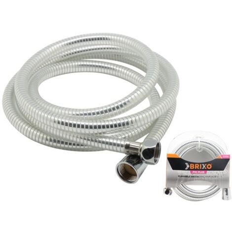FLESSIBILI TUBO BRIXO PER DOCCIA PVC RINFORZATO CM.150 O 200 ARREDO BAGNO