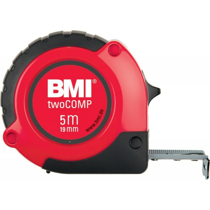 Image of BMI - Un Nastro Tasca Metro, Bianco / Nero / Rosso, Twocomp m 3Mx16Mm