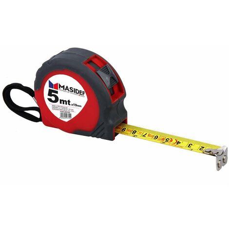 Flessometro con ritorno automatico 5m x 19mm