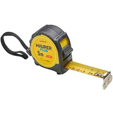 FLESSOMETRO MAURER PLUS JEDI C/CALAMITA 5MT 25MM - CF. IN BLISTER