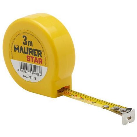 FLESSOMETRO MAURER STAR TASCABILE 3MT 13MM