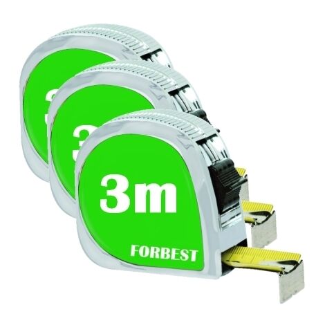 Flessometro/Metro autoretrattile 3m set 3 pezzi - OFFERTA