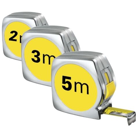 Flessometro/Metro autoretrattile 5m - 3m - 2m set 3 pezzi - OFFERTA