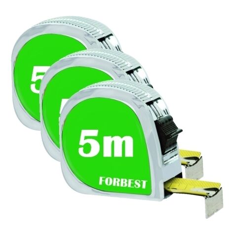 Flessometro/Metro autoretrattile 5m set 3 pezzi - OFFERTA