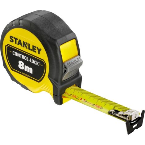 flessometro stanley "control lock" magnetico, 8 m x 25 mm.