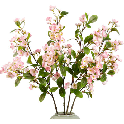 Fleur artificielle - Bouquet décoratif - Silicone et foam réaliste - 80cm, 75g - Jaune, Blanc, Rose, Rouge, Violet - Par 1