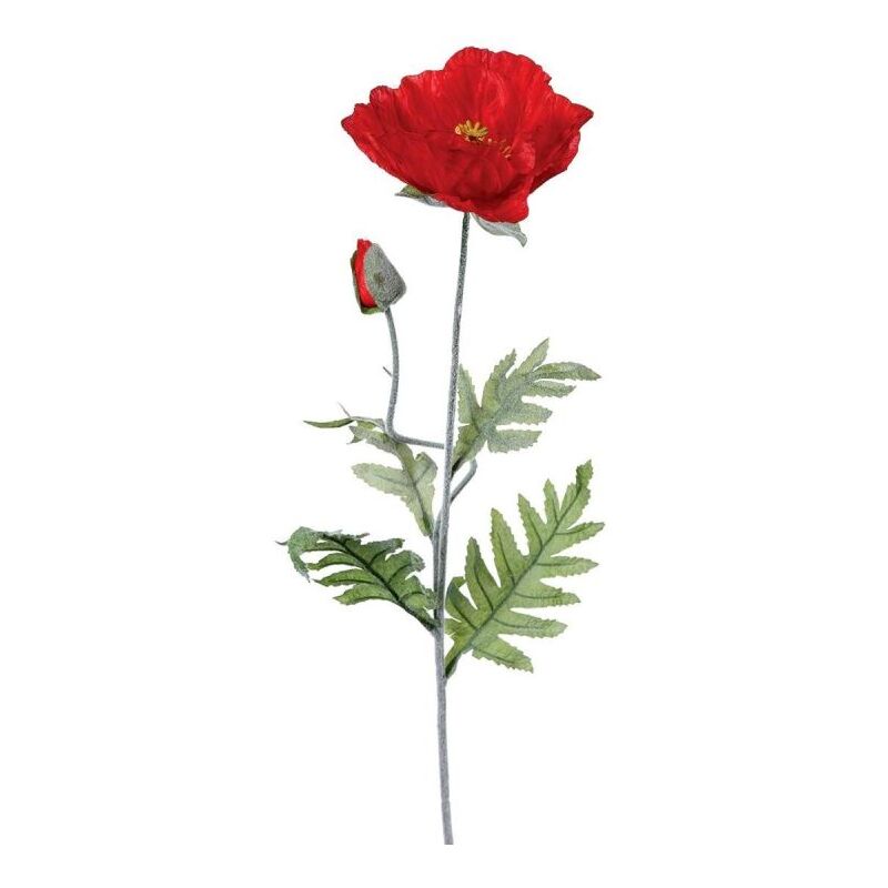 Fleur Artificielle Coquelicot 70cm Rouge