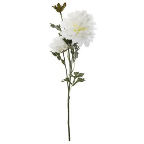 Fleur Artificielle "Dahlia" 62cm Blanc