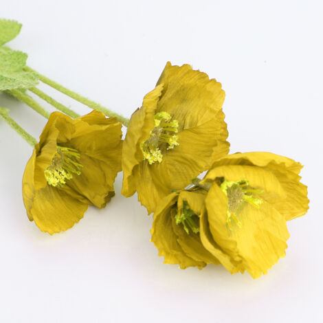 Fleur Artificielle Décorative Jaune pour Salon, Mariage et Décoration Intérieure