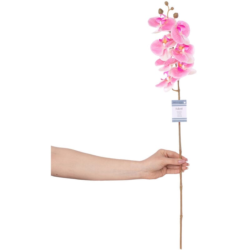 Ameliahome - fleur artificielle faleni couleur rose style moderne