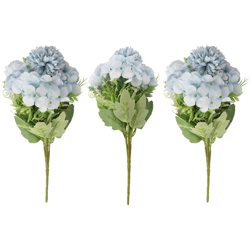 Fleur Artificielle, Faux Pivoine Soie Hortensia Bouquet DéCoration Oeillet en Plastique RéAliste Arrangement Floral DéCoration de Mariage Table Core