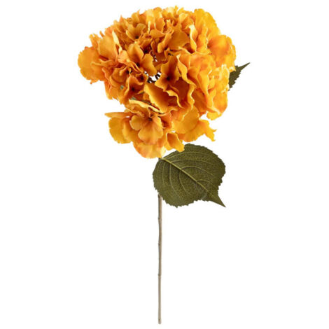 Fleur Artificielle "Hortensia" 83cm Ambre