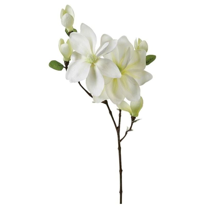 Atmosphera - Fleur Artificielle Magnolia 83cm Blanc