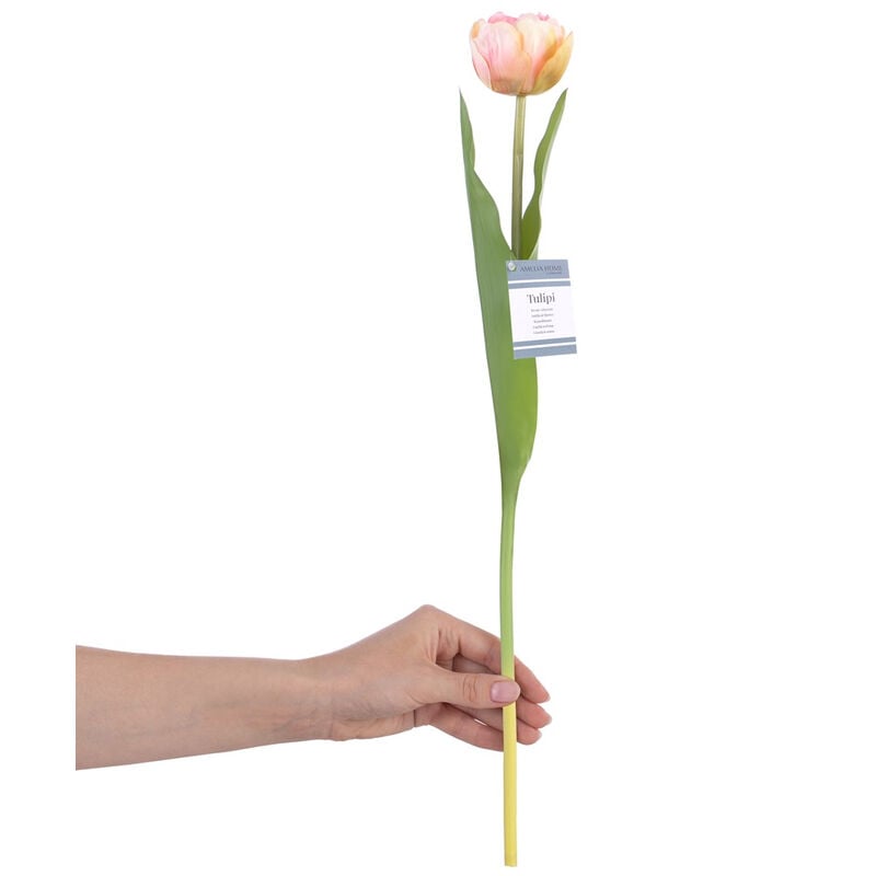 Ameliahome - fleur artificielle tulipi couleur brossage style moderne