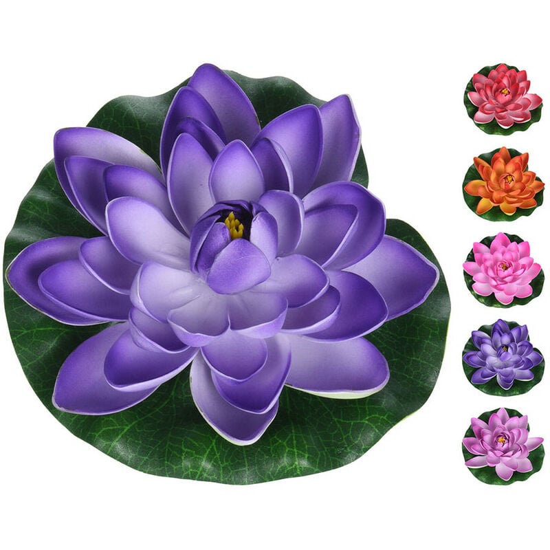 Fleur De Lotus Artificielle (IL Flotte Sur Leau) Couleurs Assorties - OEM