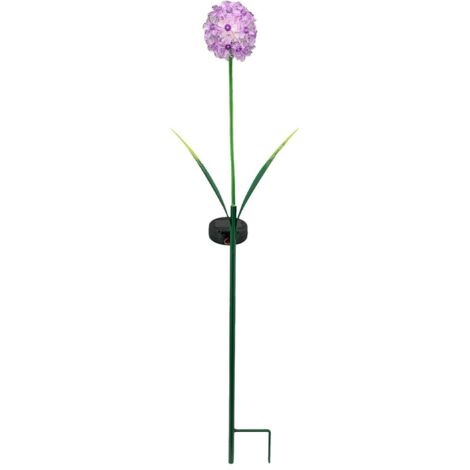 Fleur décorative LED sur tige, lilas h70